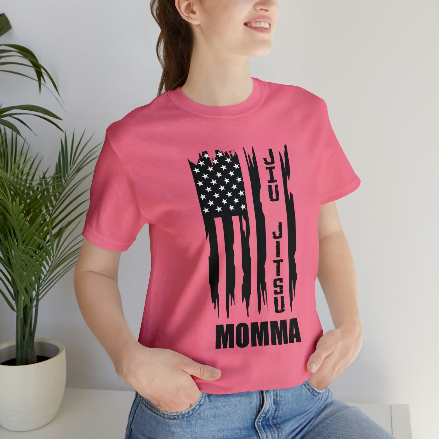 "JJ Momma Flag" Unisex Jersey Short Sleeve Tee