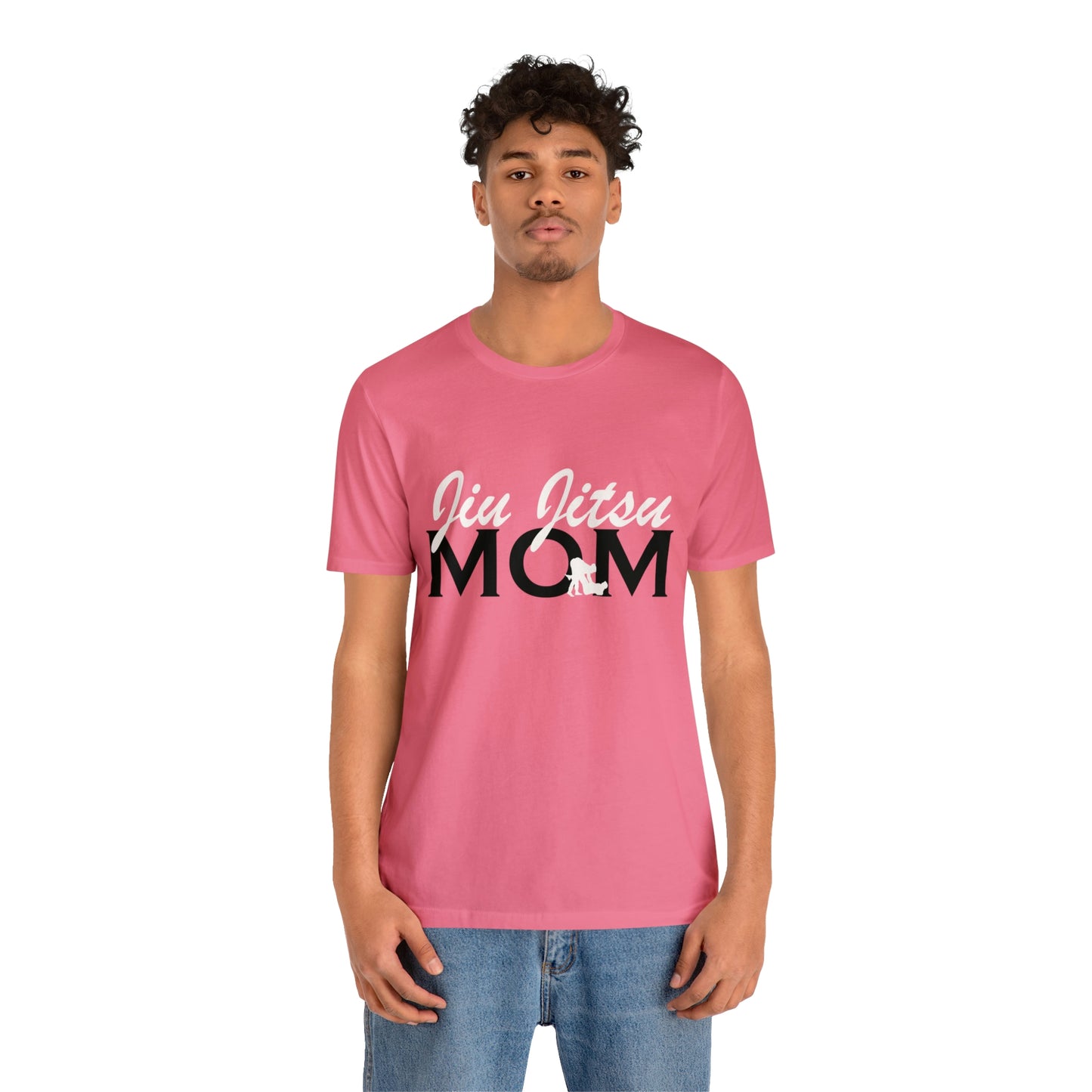 "JJ Mom Mixed Font" Unisex Jersey Short Sleeve Tee