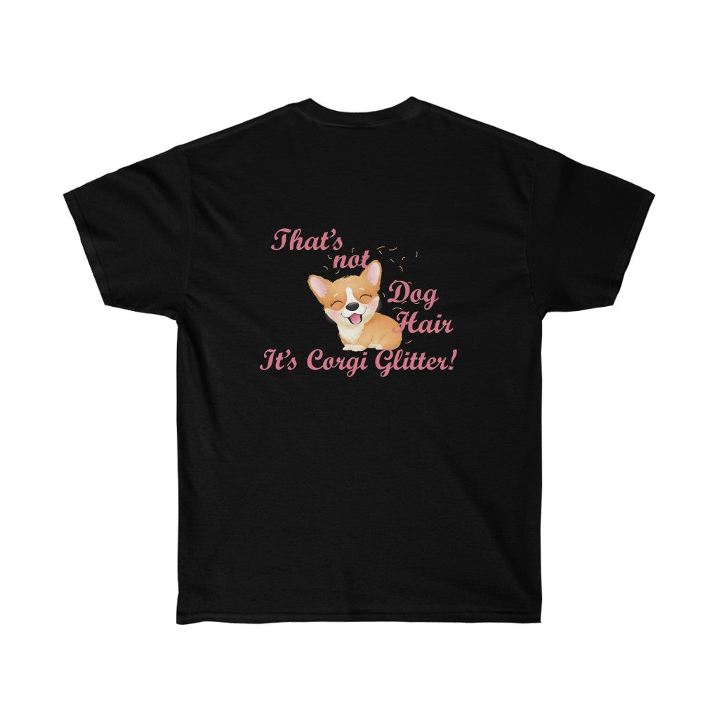 "FLF Corgi Glitter" Unisex Ultra Cotton Tee