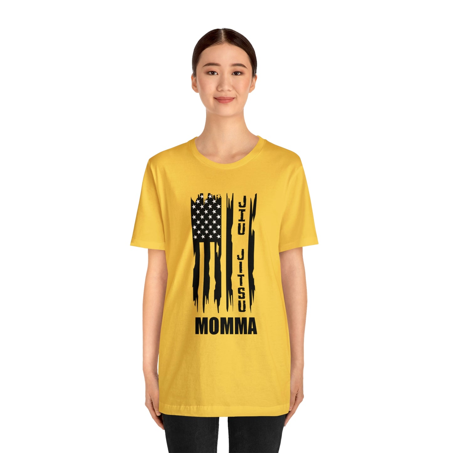 "JJ Momma Flag" Unisex Jersey Short Sleeve Tee