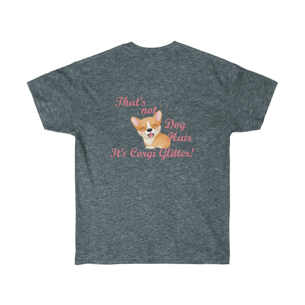 "FLF Corgi Glitter" Unisex Ultra Cotton Tee