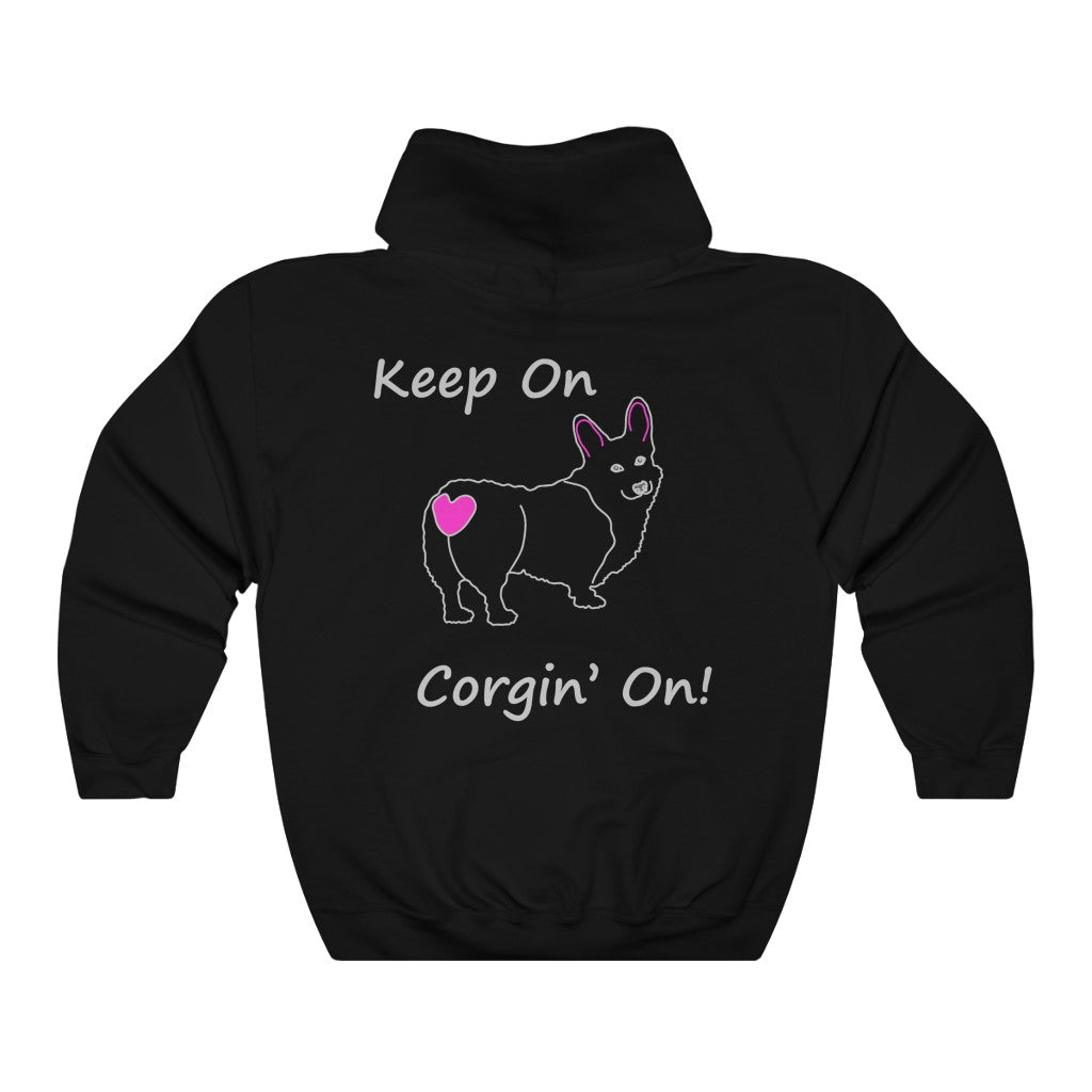 "Keep On, Corgin' On" Unisex Heavy Blend™ Hooded Sweatshirt