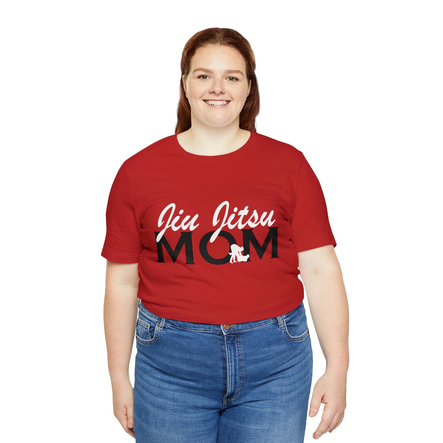 "JJ Mom Mixed Font" Unisex Jersey Short Sleeve Tee