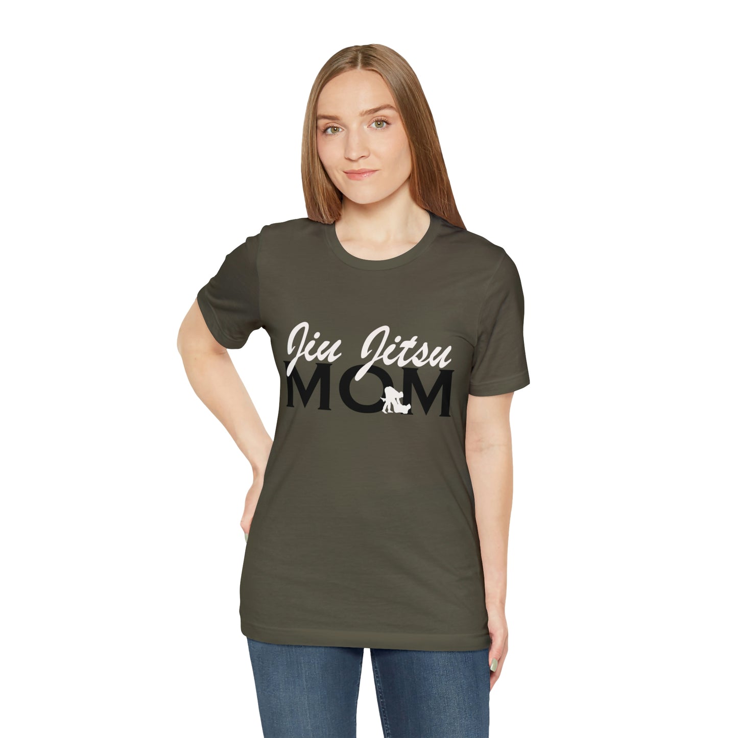 "JJ Mom Mixed Font" Unisex Jersey Short Sleeve Tee