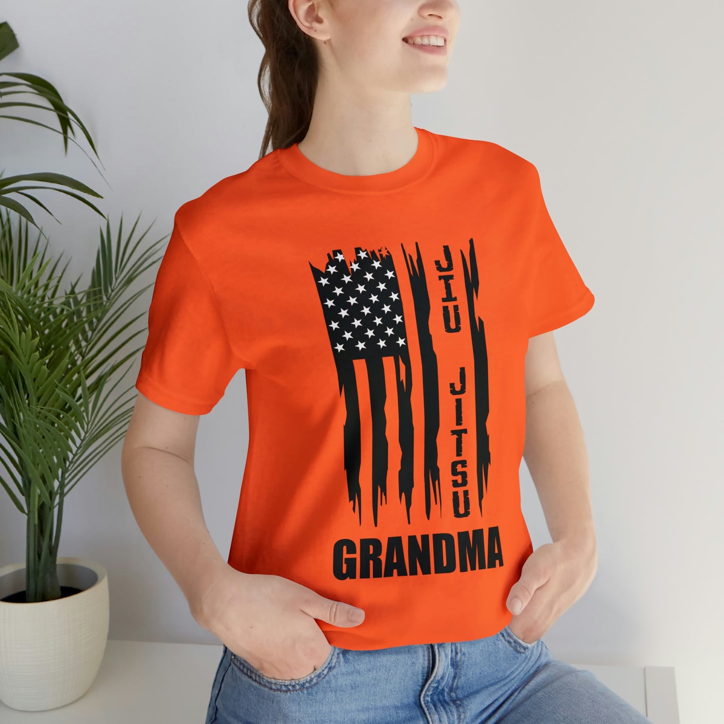 "JJ Grandma Flag" Unisex Jersey Short Sleeve Tee