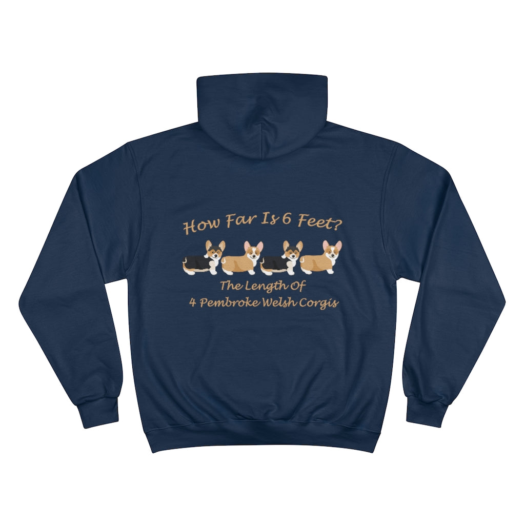 FLF 6 Foot Pem Champion Hoodie – FLFCorgi Gear