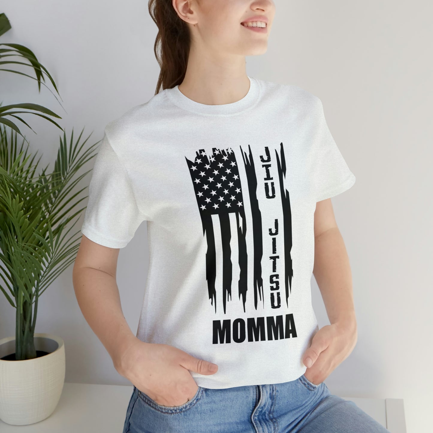 "JJ Momma Flag" Unisex Jersey Short Sleeve Tee