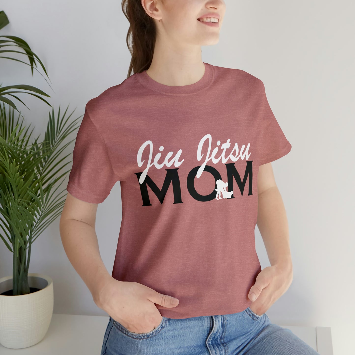 "JJ Mom Mixed Font" Unisex Jersey Short Sleeve Tee