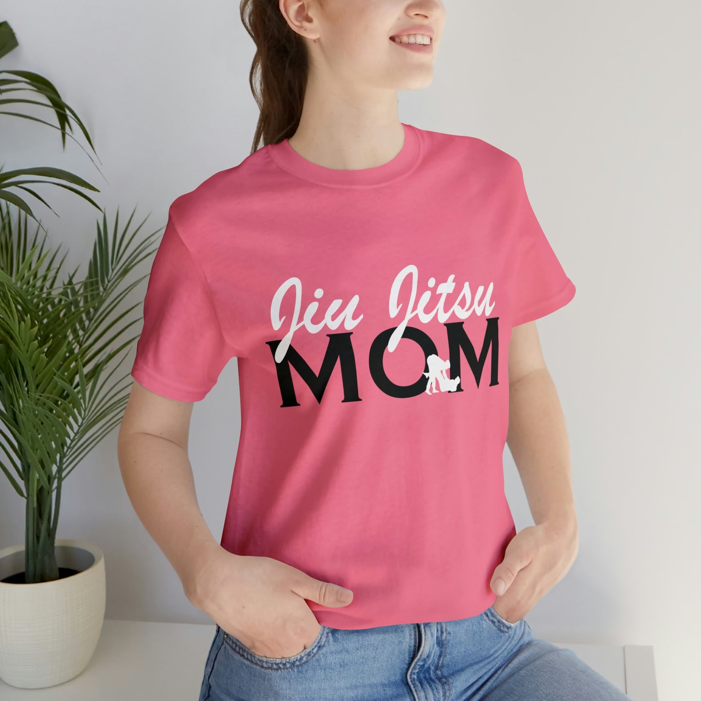 "JJ Mom Mixed Font" Unisex Jersey Short Sleeve Tee