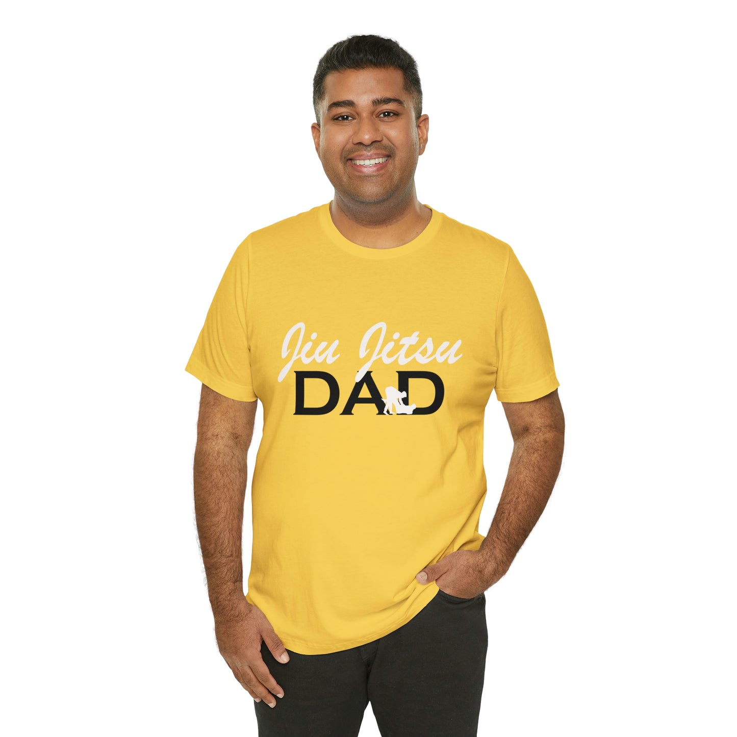 "JJ Dad Mixed Font" Unisex Jersey Short Sleeve Tee