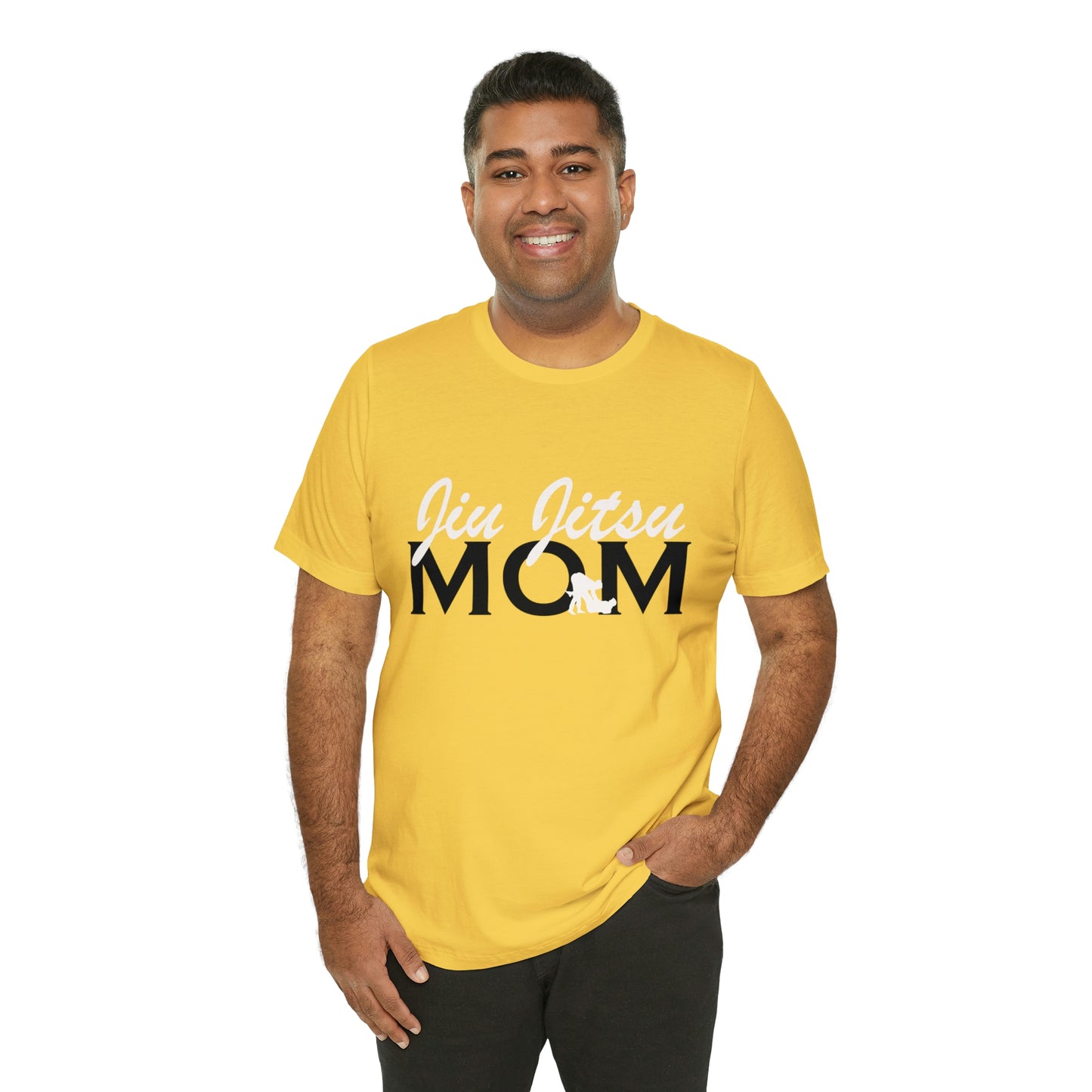 "JJ Mom Mixed Font" Unisex Jersey Short Sleeve Tee