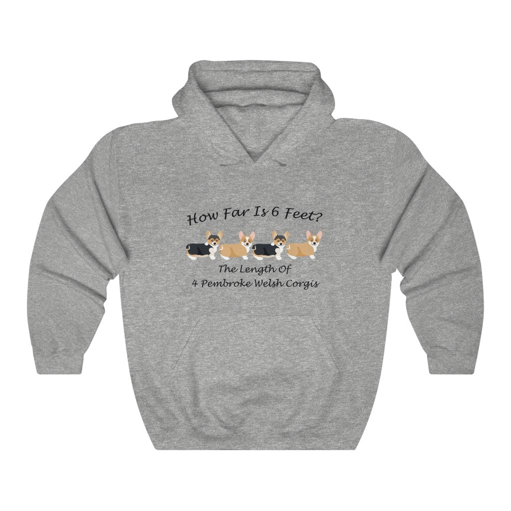 "How Far (Pembroke)?" Unisex Heavy Blend™ Hooded Sweatshirt