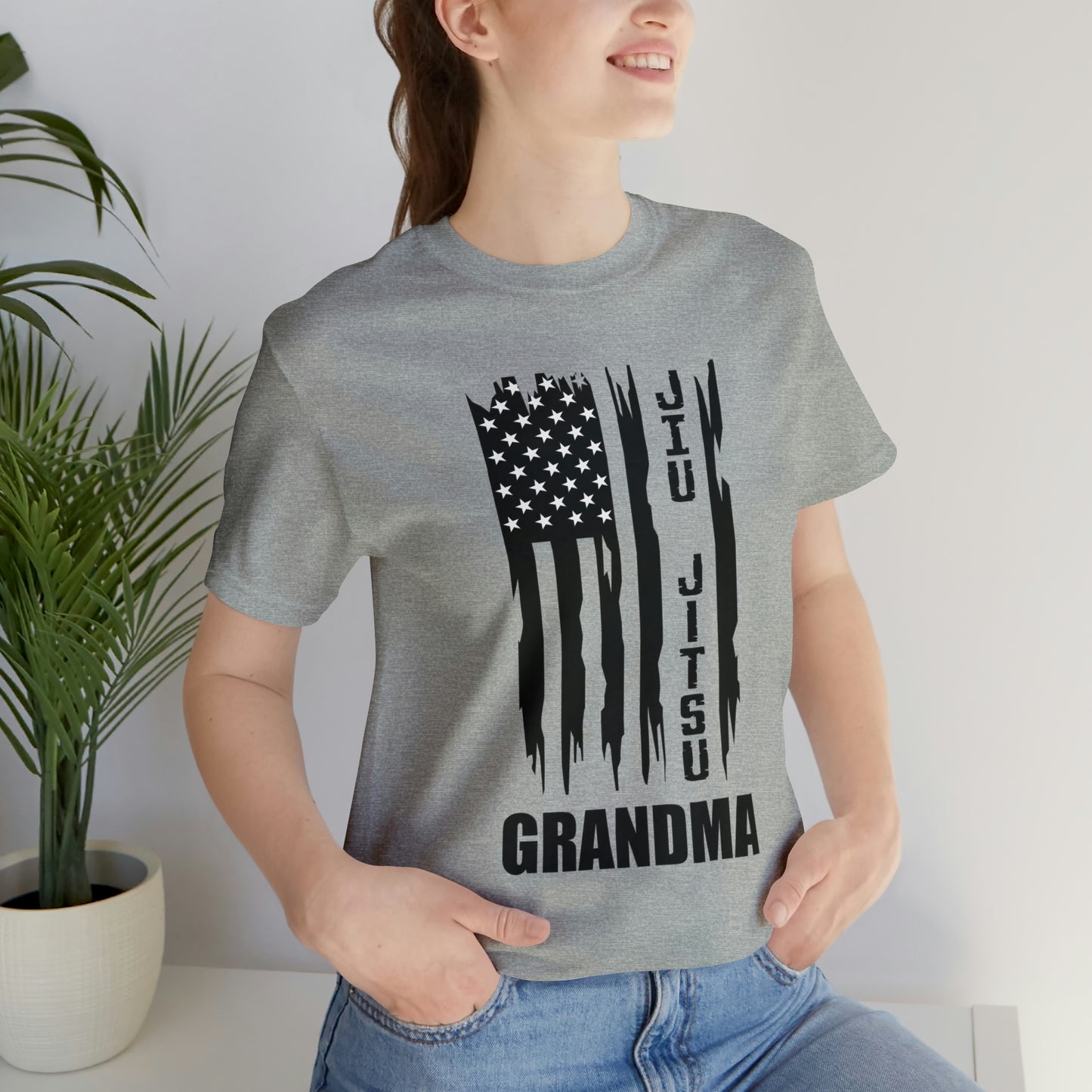 "JJ Grandma Flag" Unisex Jersey Short Sleeve Tee