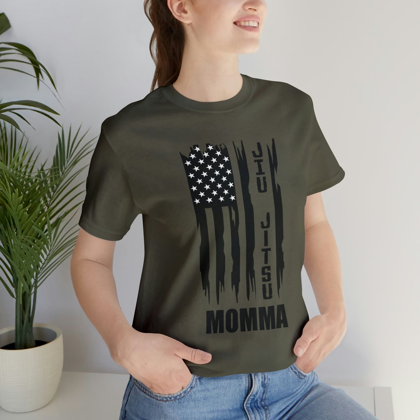 "JJ Momma Flag" Unisex Jersey Short Sleeve Tee