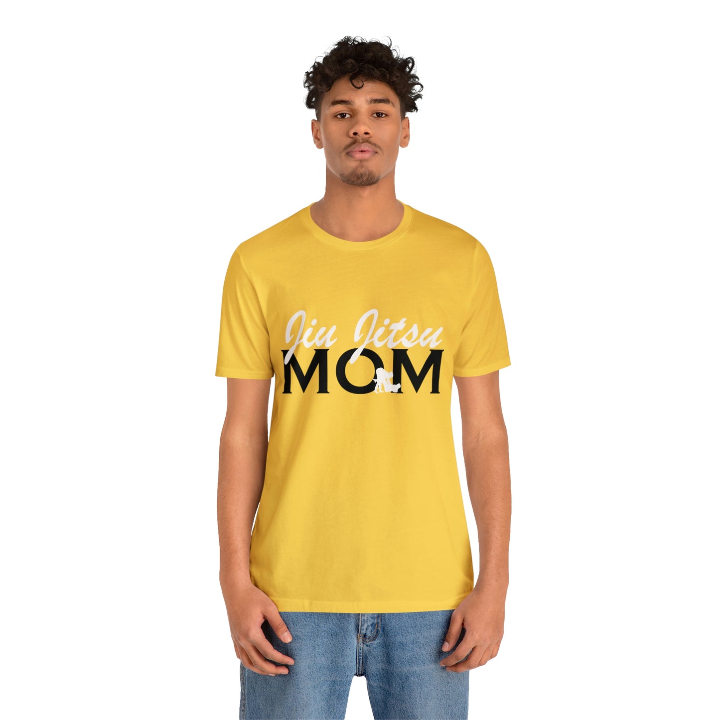 "JJ Mom Mixed Font" Unisex Jersey Short Sleeve Tee