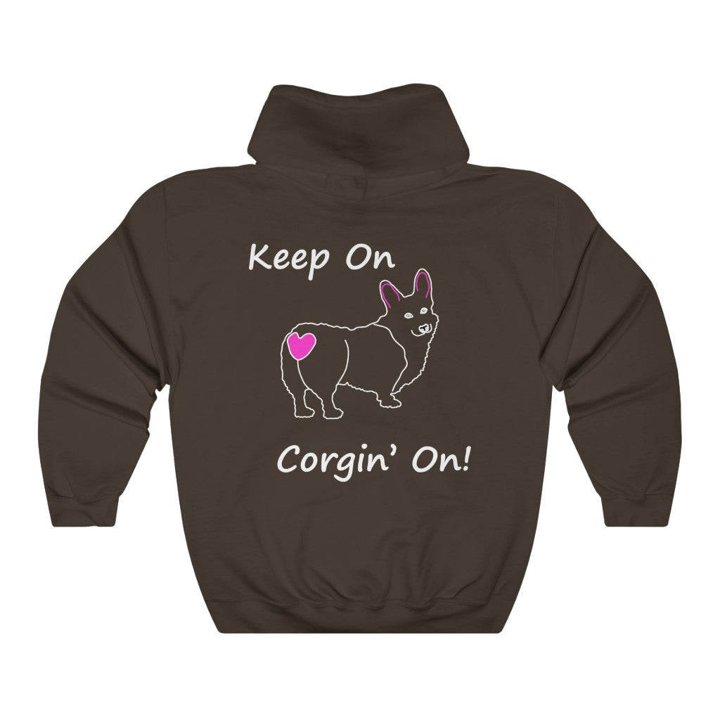 "Keep On, Corgin' On" Unisex Heavy Blend™ Hooded Sweatshirt