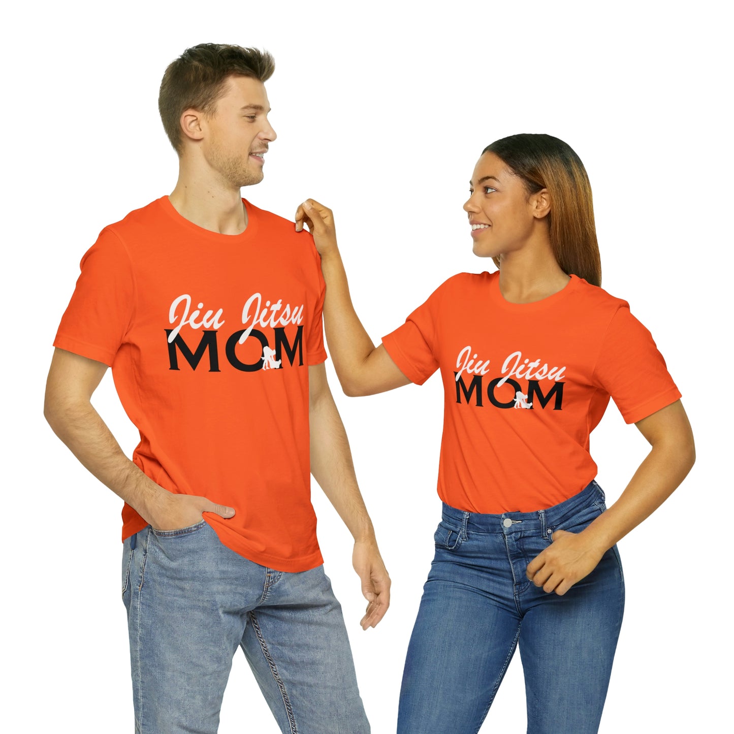 "JJ Mom Mixed Font" Unisex Jersey Short Sleeve Tee