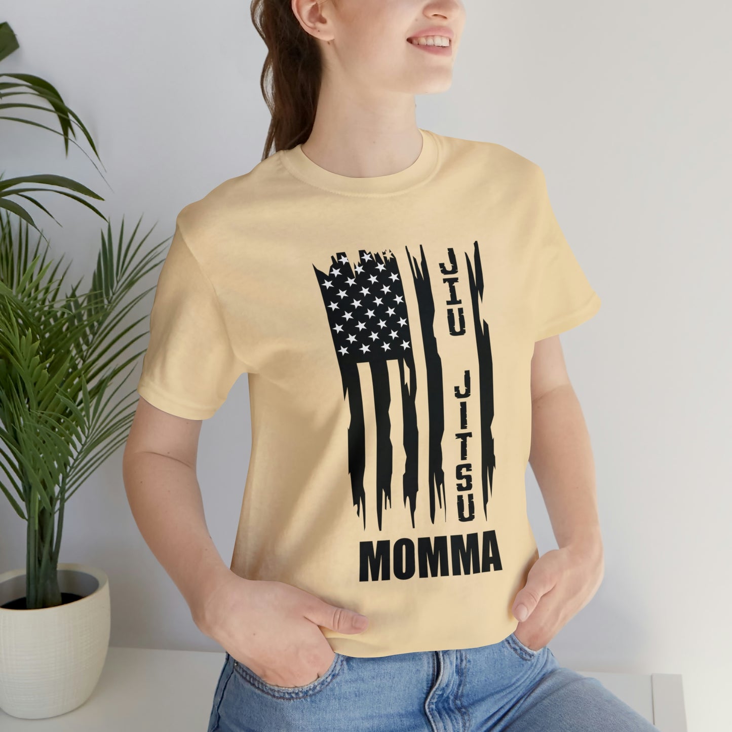 "JJ Momma Flag" Unisex Jersey Short Sleeve Tee