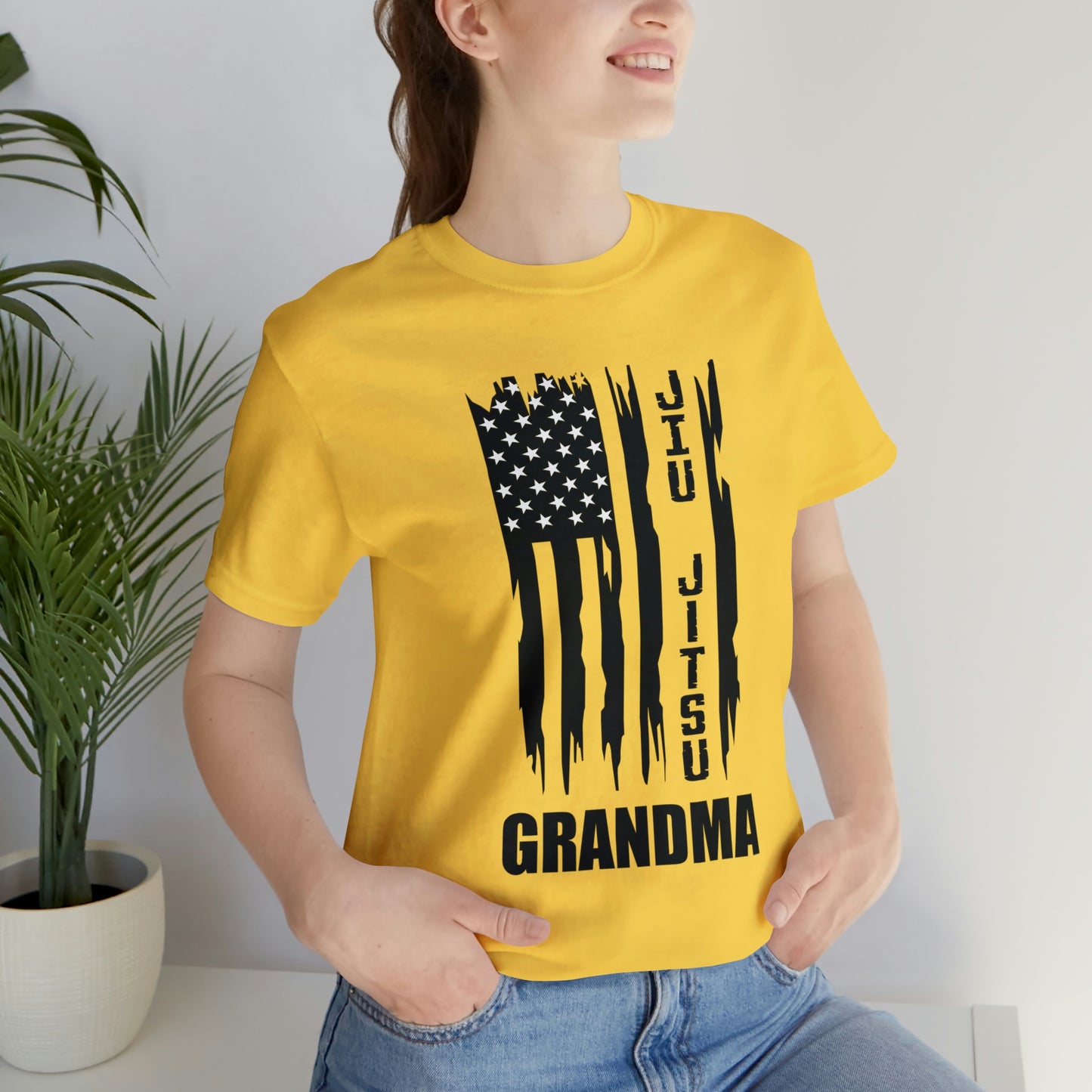 "JJ Grandma Flag" Unisex Jersey Short Sleeve Tee